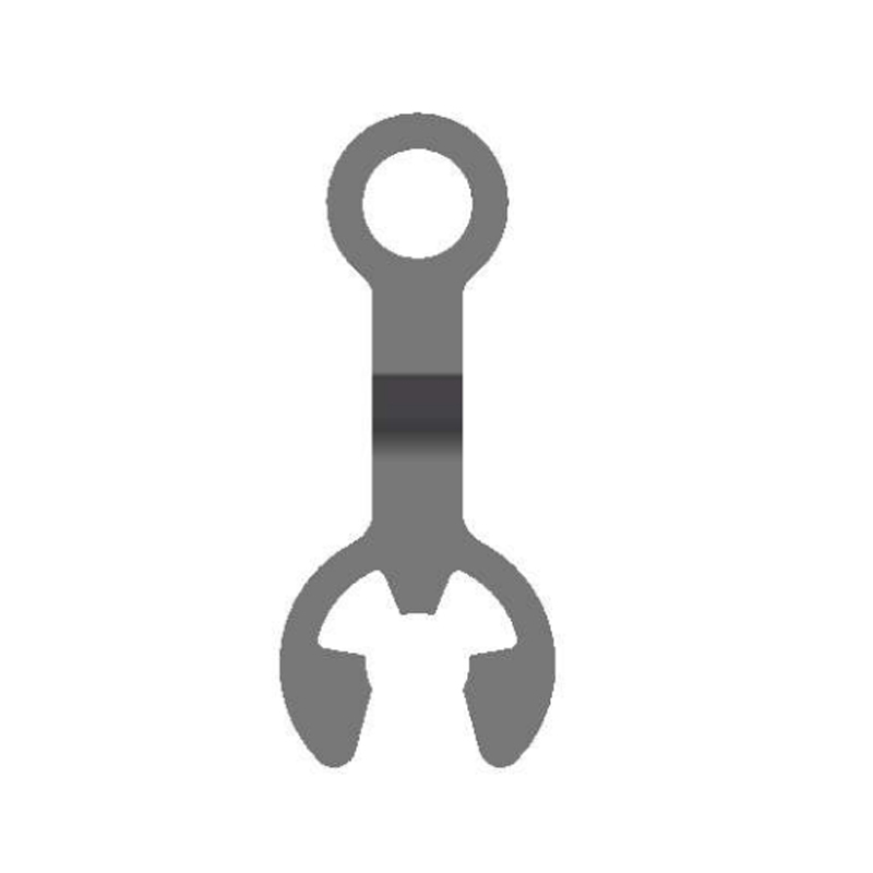 Ang corrosion resistant special-shaped split retaining ring